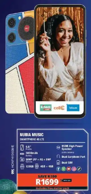 Checkers Nubia Music Smartphone 4G LTE offer