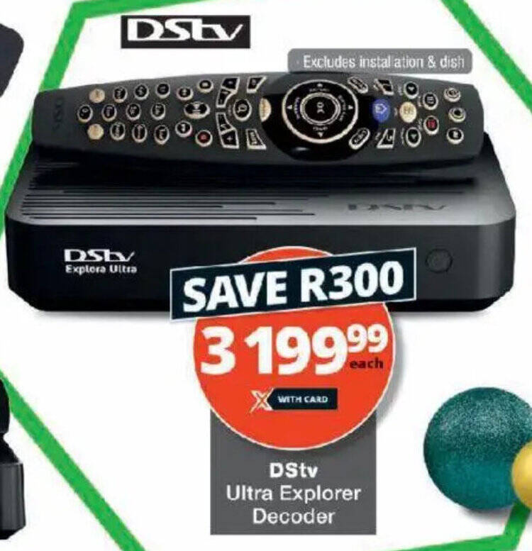 DStv Ultra Explorer Decoder offer at Checkers