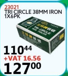 Tri Circle 38mm Iron 1x6pk