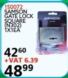 Samson Gate Lock Square 1x1ea