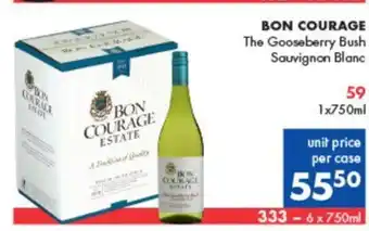 Ultra Liquors Bon Courage 1x750ml offer