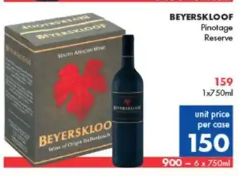 Ultra Liquors Beyerskloof 1x750ml offer