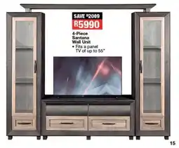 OK Furniture 4-Piece Santana Wall Unit offer