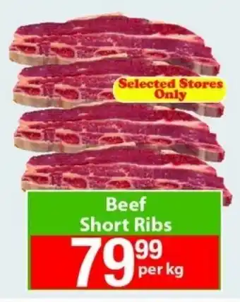 Check Save Beef Short Ribs per kg offer