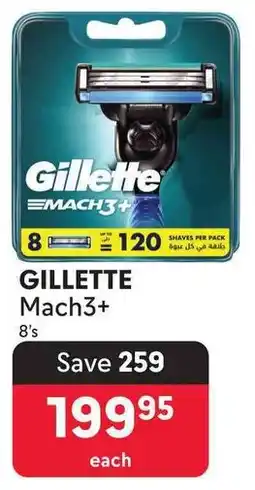 Makro GILLETTE Mach3+ offer