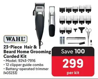 Makro WAHL 23-Piece Hair & Beard Home Grooming Corded Kit offer