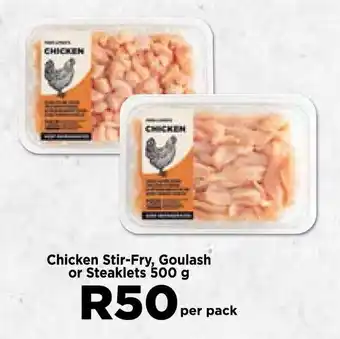 Food Lover's Market Chicken Stir-Fry, Goulash or Steaklets offer