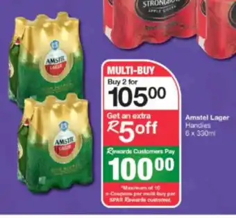 Amstel Lager Handies 6 x 330ml