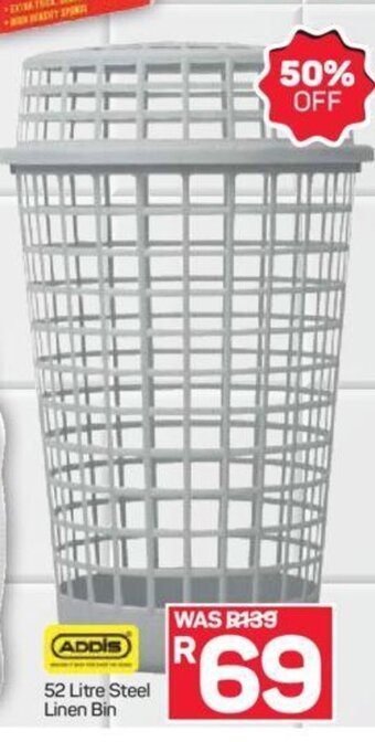 Pick n Pay 52 Litre Steel Linen Bin offer