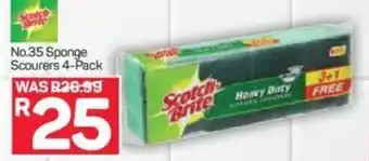 Pick n Pay No.35 Sponge Scourers 4-Pack offer