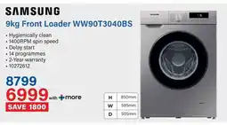 Incredible Connection SAMSUNG Front Loader WW90T3040BS offer