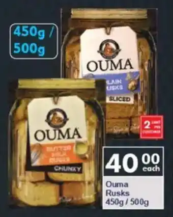 President Hyper Ouma Rusks offer