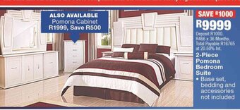 OK Furniture 2-Piece Pomona Bedroom Suite offer