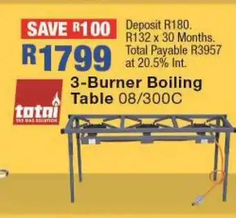 OK Furniture 3-Burner Boiling Table offer