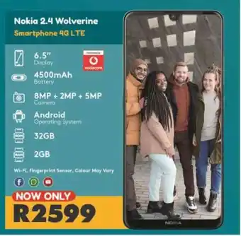 OK Furniture Nokia 2.4 Wolverine Smartphone 4G LTE offer