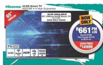 OK Furniture Hisense ULED Smart TV offer