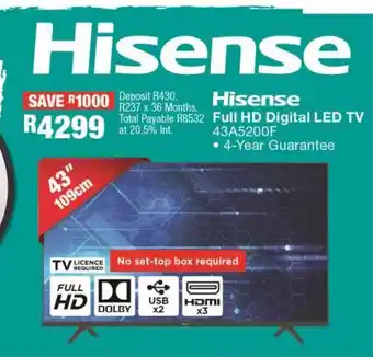 OK Furniture Hisense Full HD Digital LED TV offer