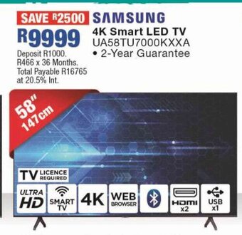 OK Furniture Samsung 4K Smart LED TV offer