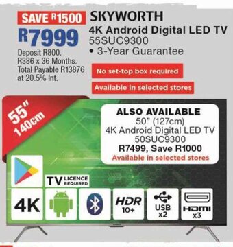 Skyworth 4K Android Full HD Digital LED TV