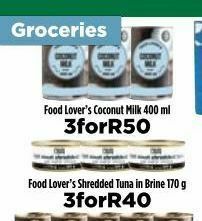 Food Lover's Market Food lover's coconut milk 3 offer
