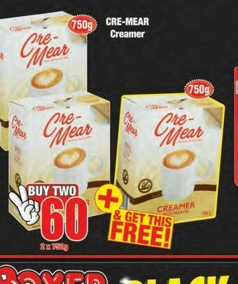 Boxer Cre-mear creamer offer