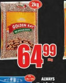 Boxer Golden ray beans offer