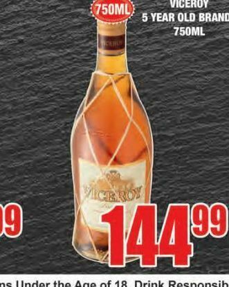 Boxer Viceroy brandy offer