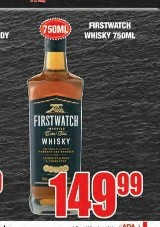 Boxer Firstwatch whisky offer