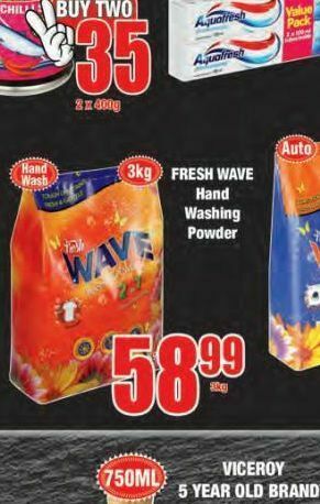 Boxer Fresh wave washing powder offer