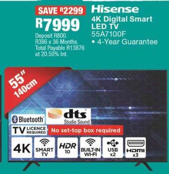OK Furniture Hisense 4K Digital Smart LED TV offer