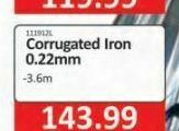KitKat Cash and Carry Corrugated iron 0.22mm offer