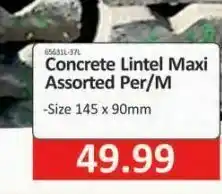 Concrete lintel maxi assorted per/m