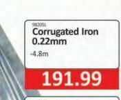 KitKat Cash and Carry Corrugated iron 0.22mm offer