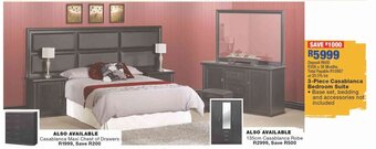OK Furniture 3-Piece Casablanca Bedroom Suite offer