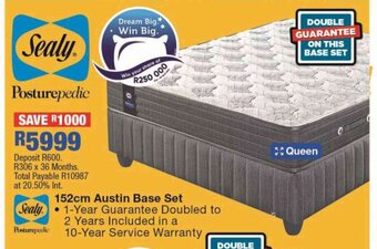 OK Furniture Sealy 152cm Austin Base Set offer