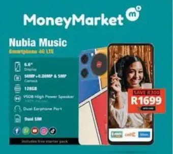 Checkers Nubia Music Smartphone 4G LTE offer