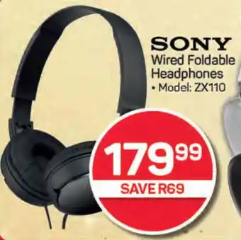 Pick n Pay Hypermarket SONY Wired Foldable Headphones offer