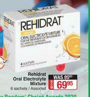 Dis-Chem Rehidrat Oral Electrolyte Mixture 6 Sachets Assorted offer