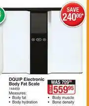 Dis-Chem Dquip Electronic Body Fat Scale offer