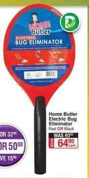 Home Butler Electric Bug Eliminator Red Or Black-Each