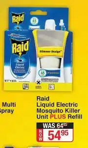 Dis-Chem Raid Liquid Electric Mosquito Killer Unit Plus Refill offer
