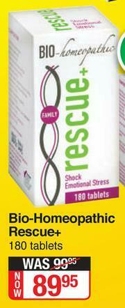 Dis-Chem Bio Homeopathic Rescue+ 180 Tablets offer