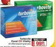 Dis-Chem Turbovite Excel Or Vitality 20 Effervescent Granules-Each offer