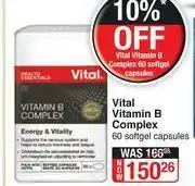 Vital Vitamin B Complex 60 Softgel Capsules