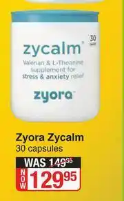 Dis-Chem Zyora Zycalm 30 Capsules offer