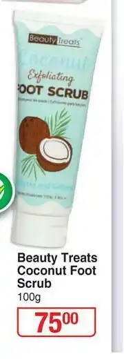 Dis-Chem Beauty Treats Coconut Foot Scrub-100g offer