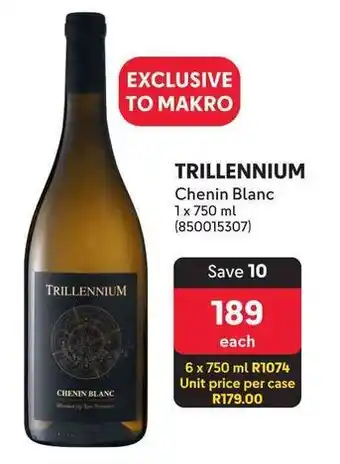 Makro TRILLENNIUM Chenin Blanc offer