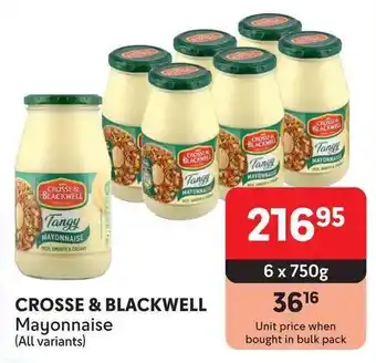 Makro CROSSE & BLACKWELL Mayonnaise offer