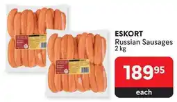 Makro ESKORT Russian Sausages offer