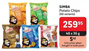 Makro SIMBA Potato Chips offer